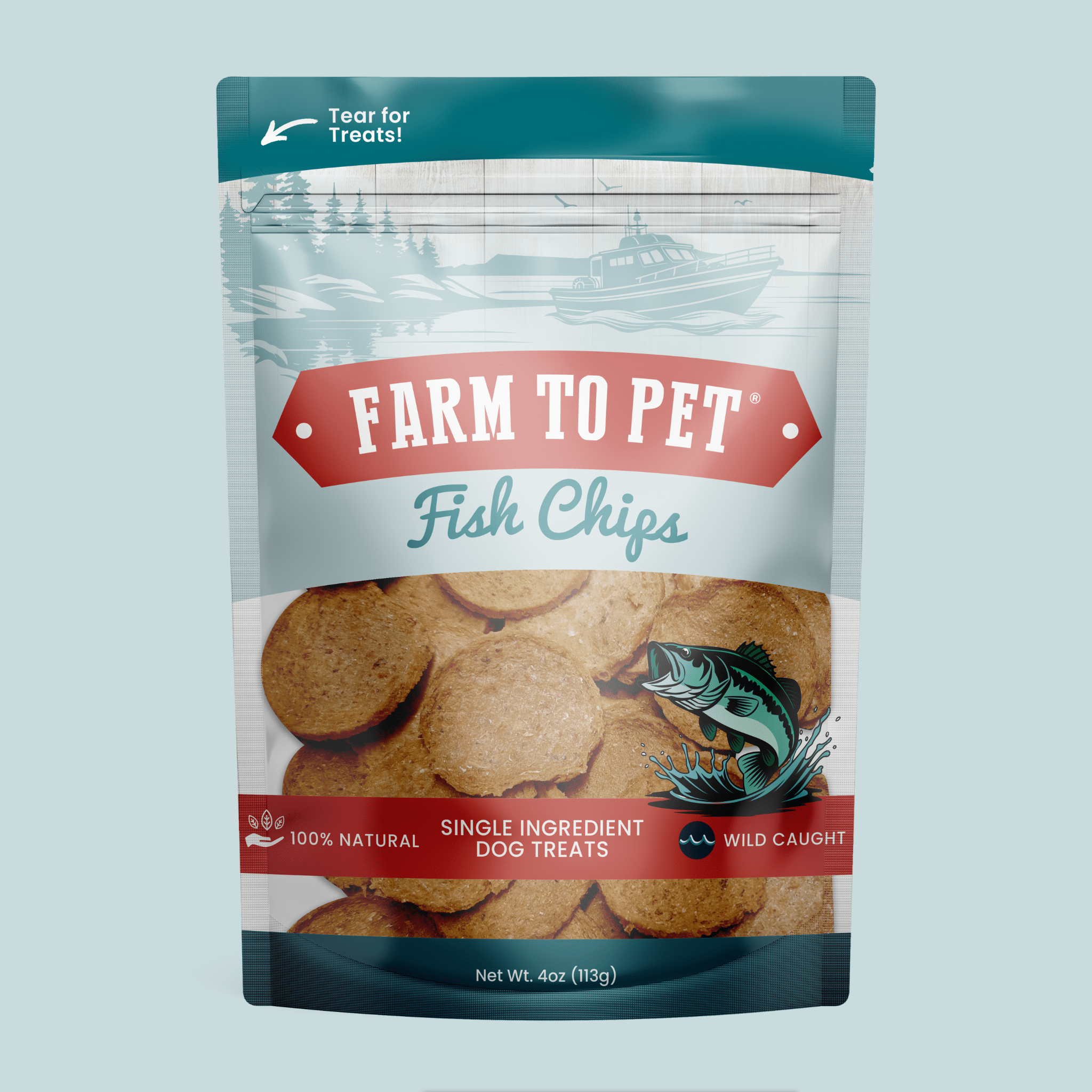 Fish Chips for Dogs | Wild-Caught Fish Dog Treats