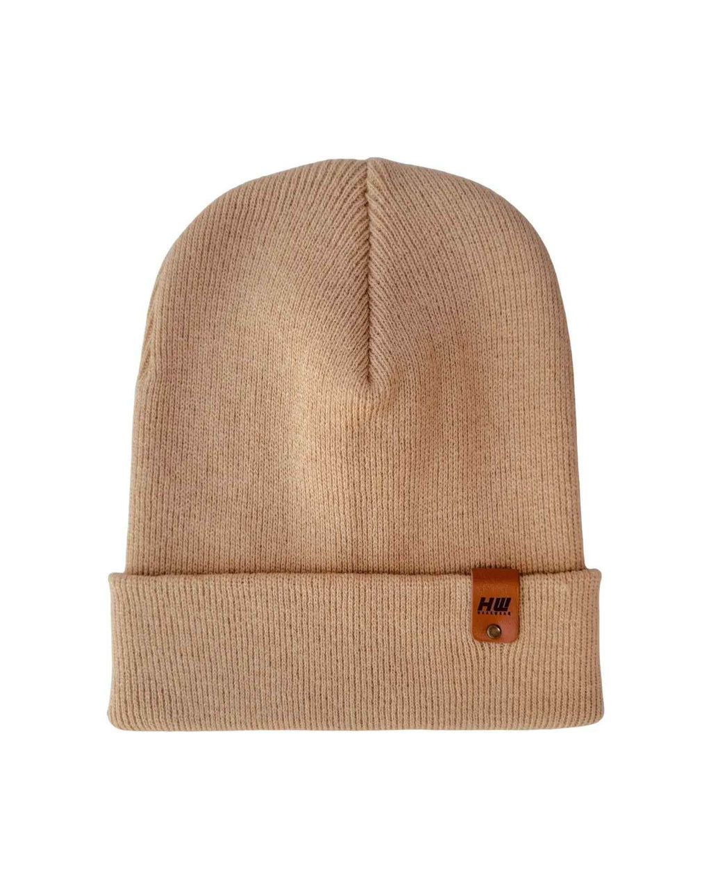 HAAKWEAR Knit Cuffed Classic Beanie / Hat - Dune Beige, Made in USA