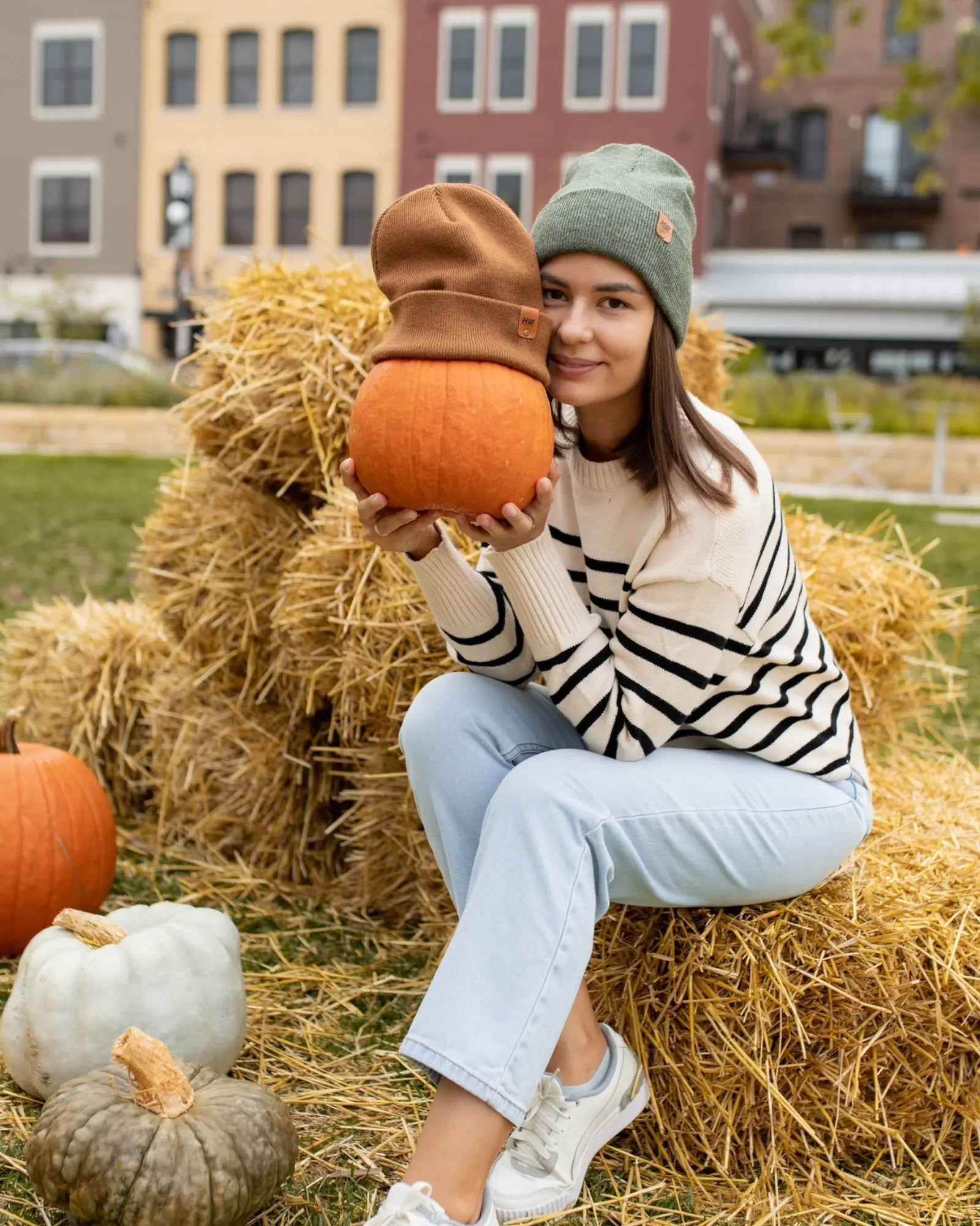 HAAKWEAR Knit Cuffed Classic Beanie / Hat - Forest Green, Made in USA