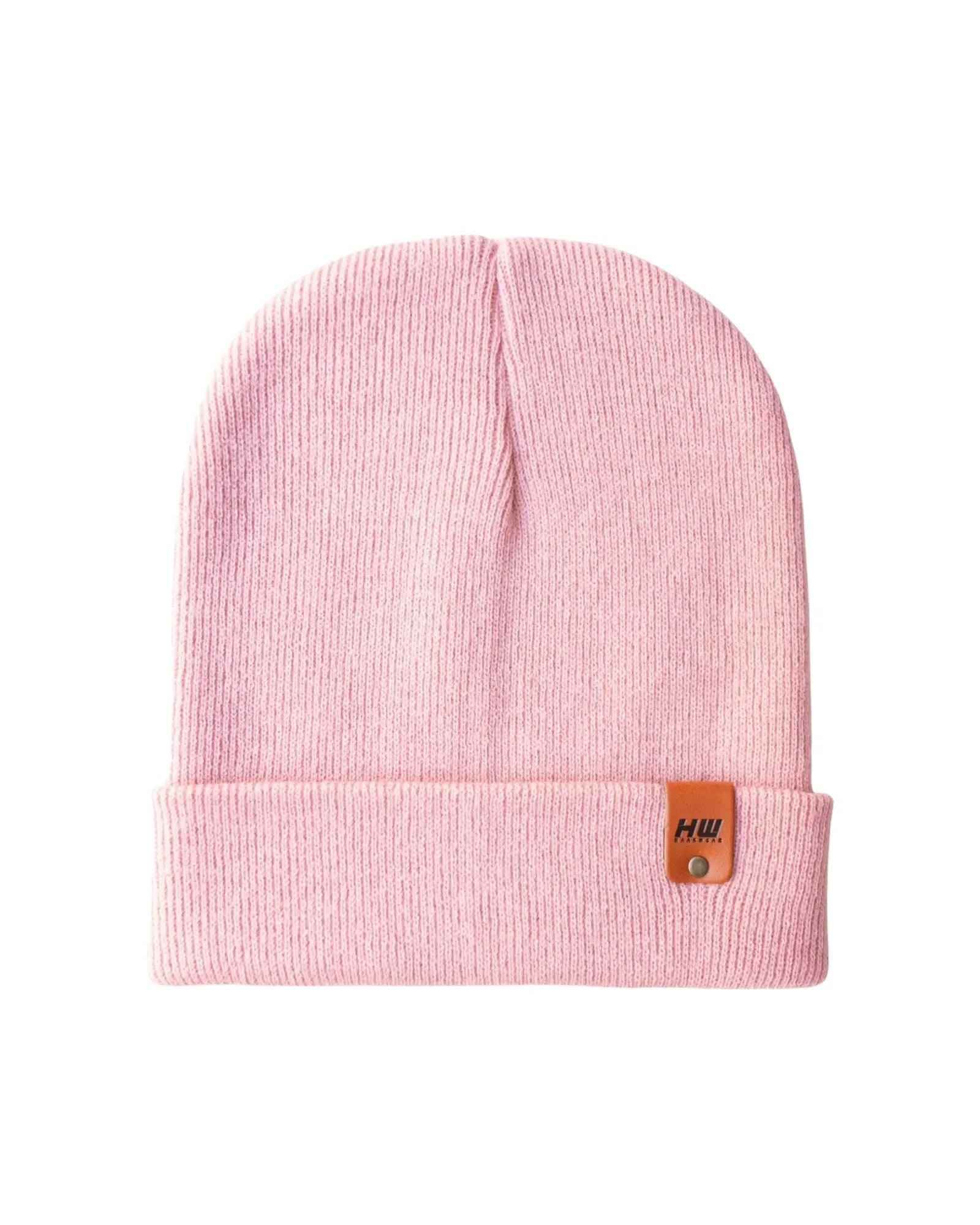 HAAKWEAR Pearl Pink Beanie - Knit Cuffed Classic Hat Made in USA