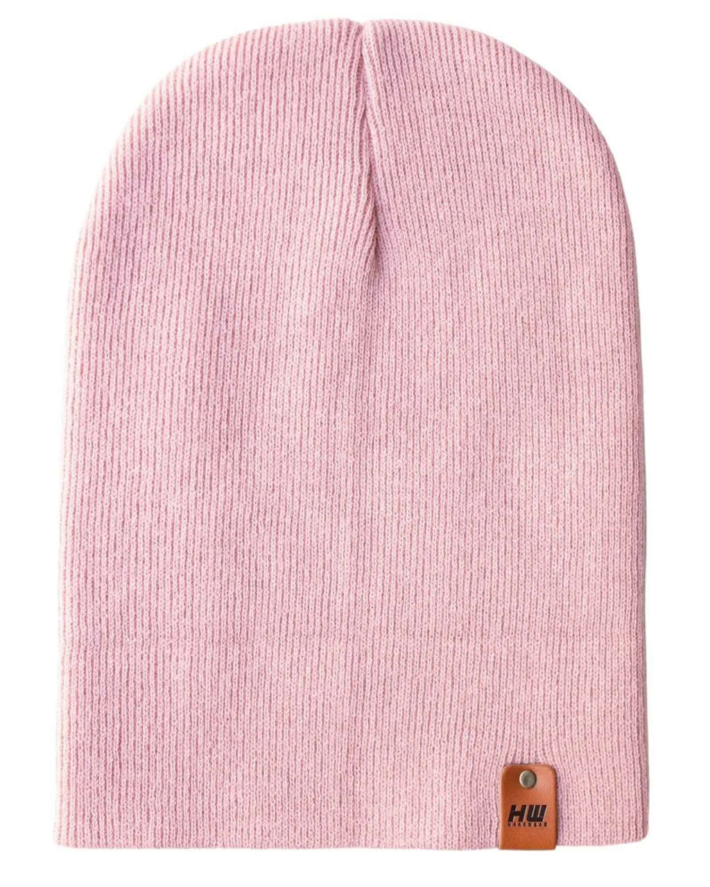 HAAKWEAR Pearl Pink Beanie - Knit Cuffed Classic Hat Made in USA