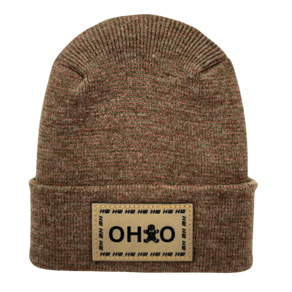 Haakwear H-Stitch Beanie Ohio, The Brown's Cookie Edition - Exclusive Christmas Hat Collection Burgundy / Green Fusion