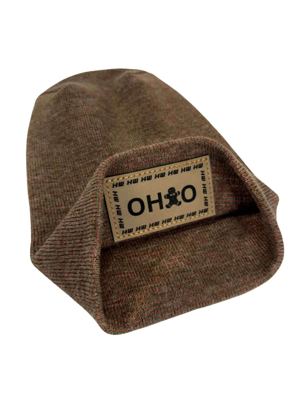 Haakwear H-Stitch Beanie Ohio, The Brown's Cookie Edition - Exclusive Christmas Hat Collection Burgundy / Green Fusion