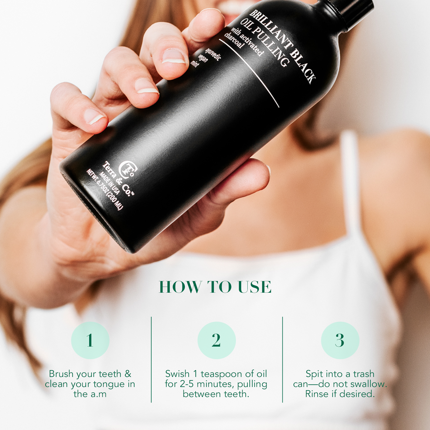 Charcoal Oil Pulling + Hydroxyapatite Toothpaste Bundle | Terra & Co.