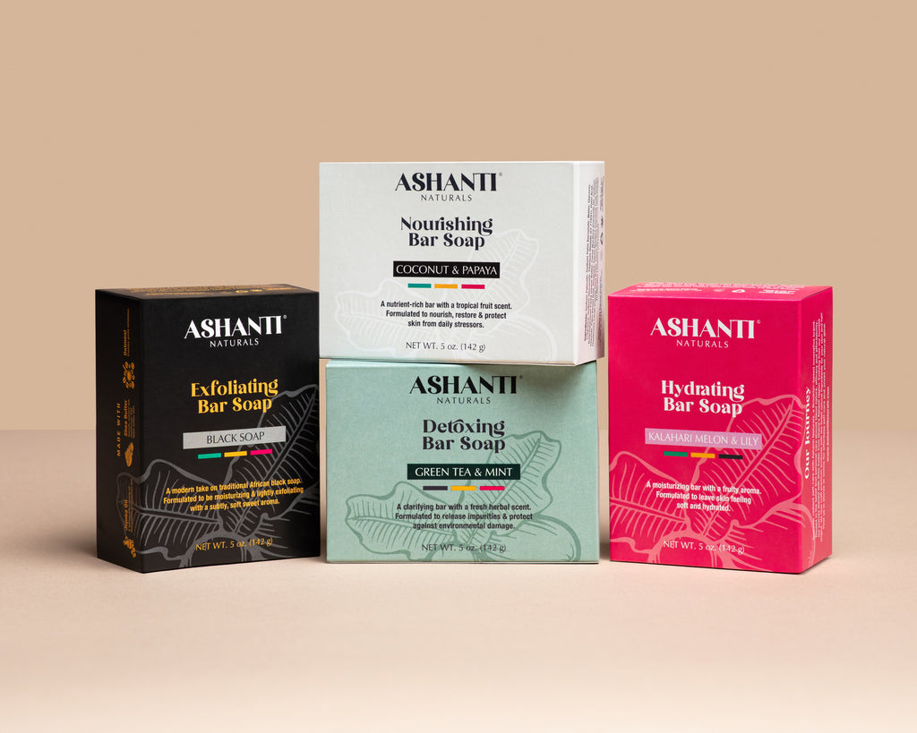 ASHANTI NATURALS Detoxing Green Tea & Mint Soap Bar