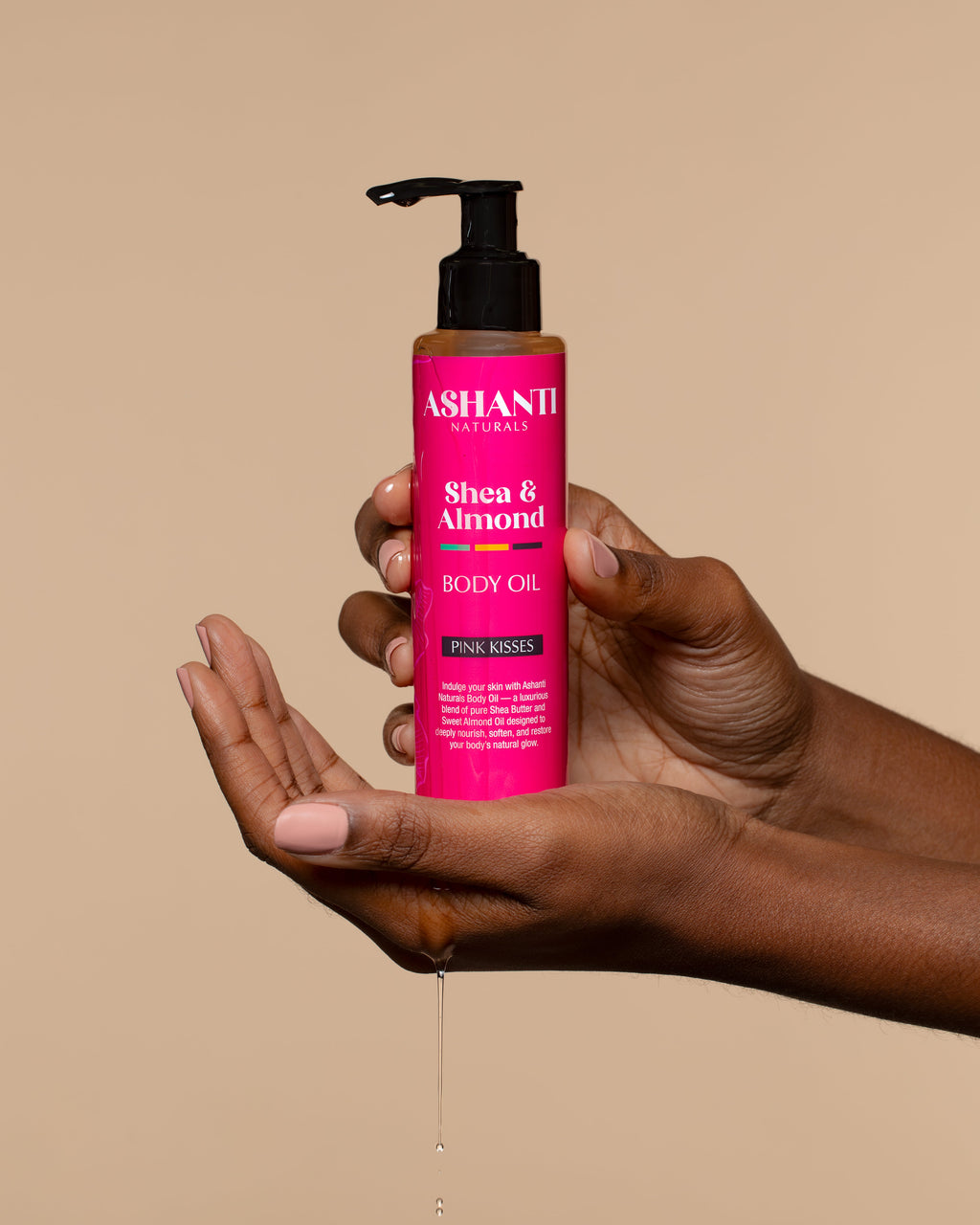 ASHANTI NATURALS Shea & Almond Body Oil - Pink Kisses