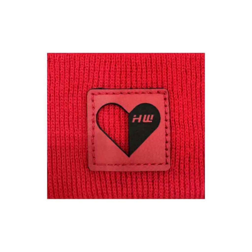 Love-Inspired H-Stitch Beanie – Scarlet Red | Limited Edition