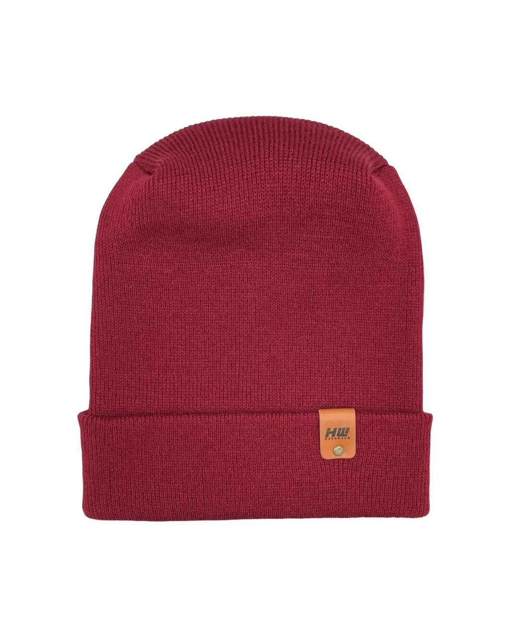 NEW HAAKWEAR H-Stitch Cuffed Beanie - Designed and Made in USA (Patented Design) - Burnt Maroon