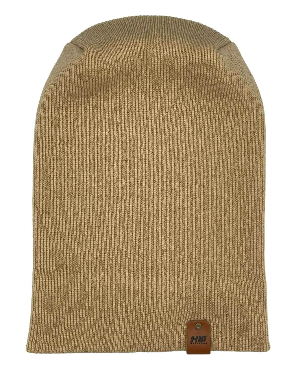 NEW HAAKWEAR H-Stitch Cuffed Beanie - Designed and Made in USA (Patented Design) - Dune Beige