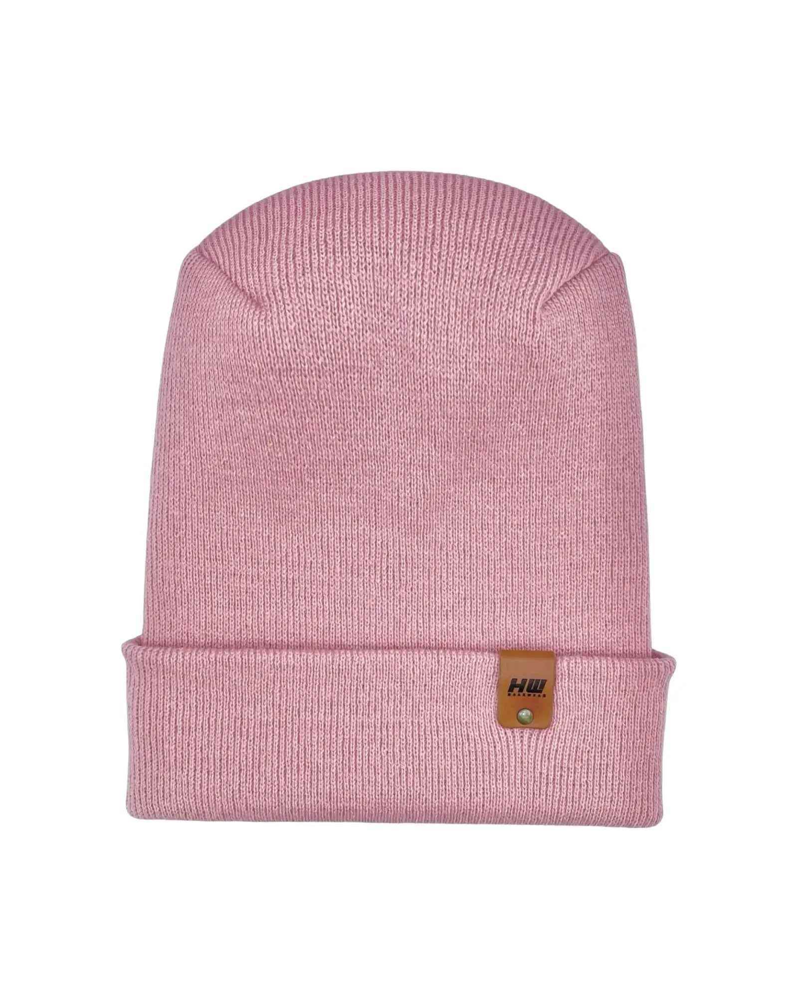 NEW HAAKWEAR H-Stitch Cuffed Beanie - Designed and Made in USA (Patented Design) - Pearl Pink
