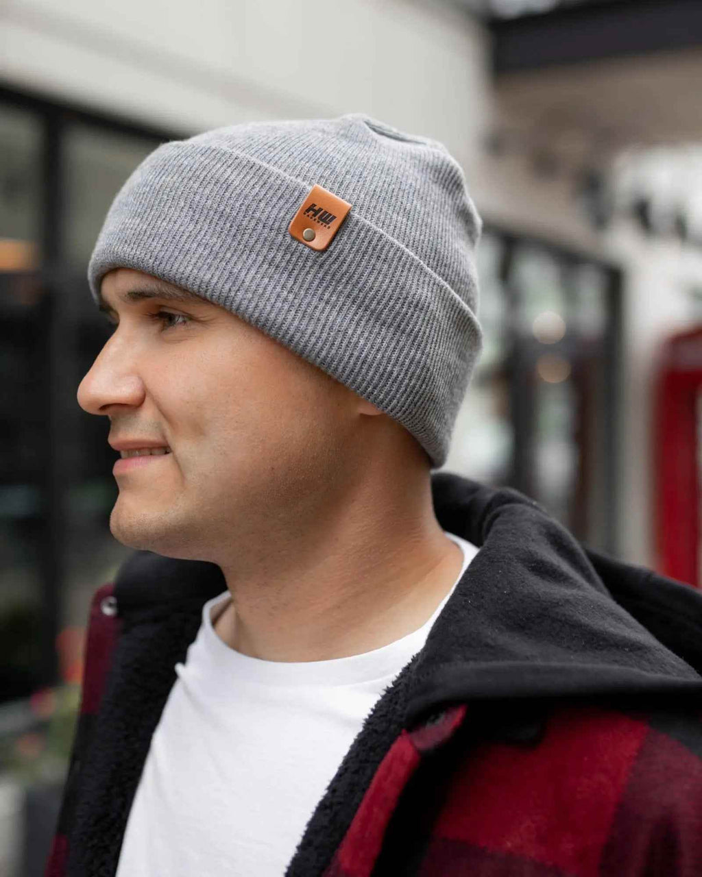 NEW HAAKWEAR H-Stitch Cuffed Beanie - Designed and Made in USA (Patented) - Koala Gray