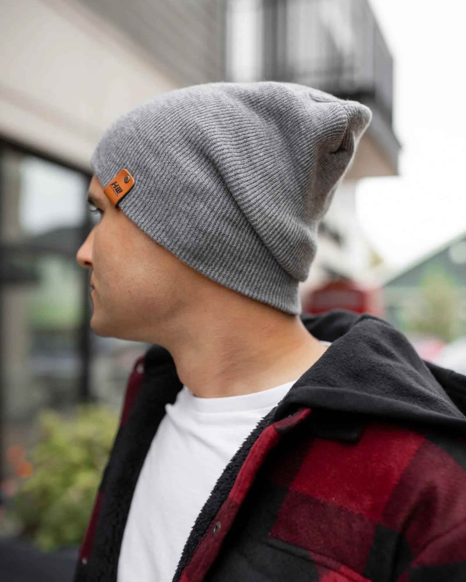 NEW HAAKWEAR H-Stitch Cuffed Beanie - Designed and Made in USA (Patented) - Koala Gray