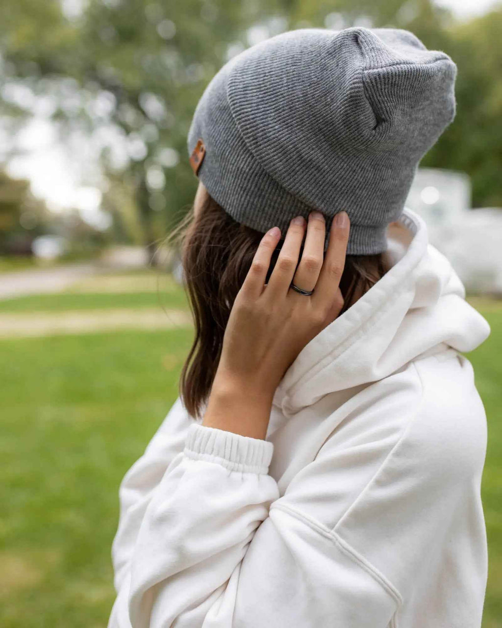 NEW HAAKWEAR H-Stitch Cuffed Beanie - Designed and Made in USA (Patented) - Koala Gray