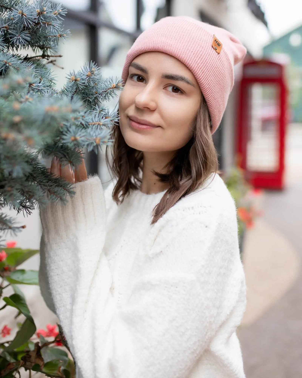 NEW HAAKWEAR H-Stitch Cuffed Beanie - Designed and Made in USA (Patented Design) - Pearl Pink