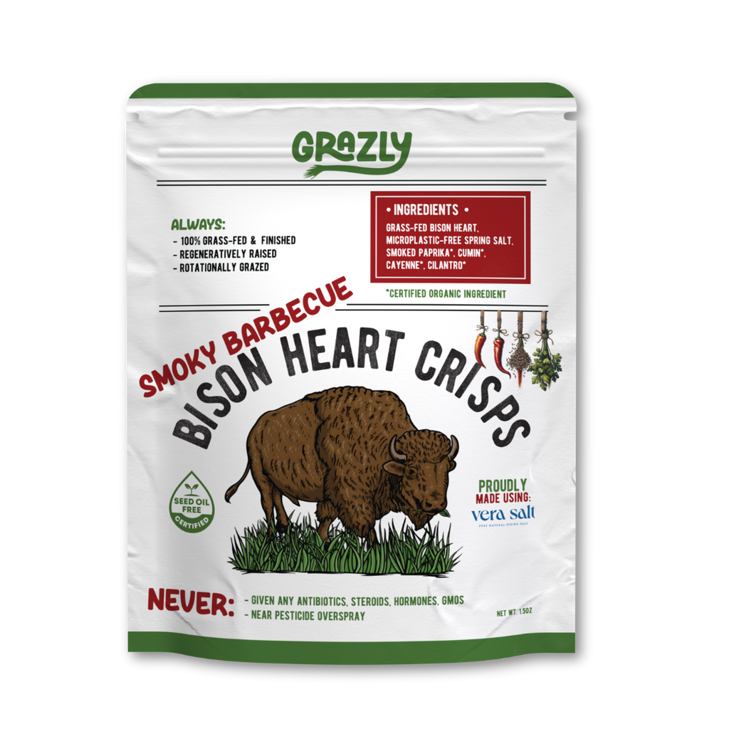 Bison Heart Crisps - 100% Grass-Fed/Finished