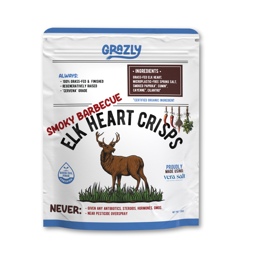 Elk Heart Crisps - 100% Grass-Fed/Finished