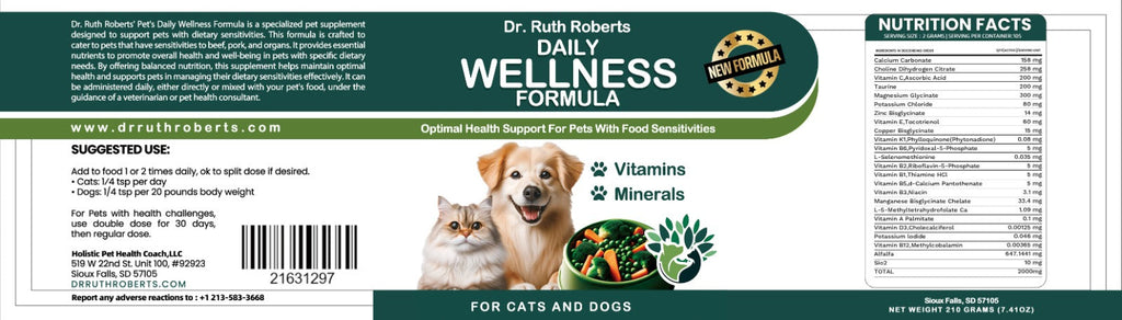 Pet's Daily Wellness Formula - For Pets With Pork/Beef Allergy