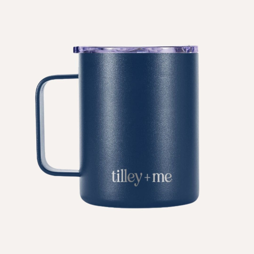 Camping Mug Stainless Steel Tumbler – Insulated Hot and Cold Beverage Mug