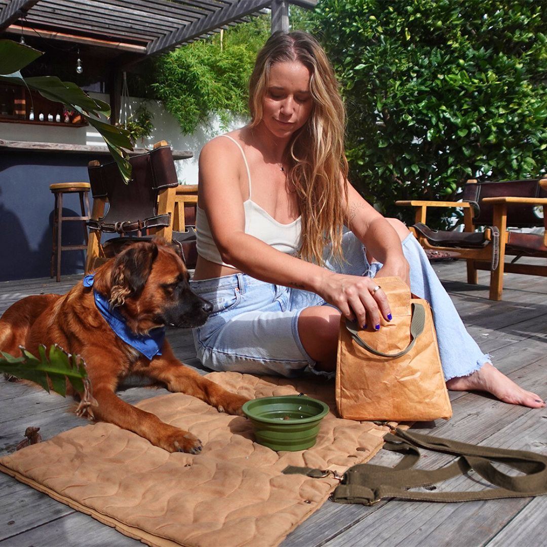 Convertible Dog Bag - Portable Travel Mat Bag for Pet Owners