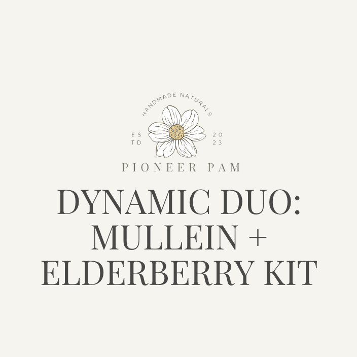 Dynamic Duo: Immune & Respiratory Support- Mullein Tincture + Elderberry Kit