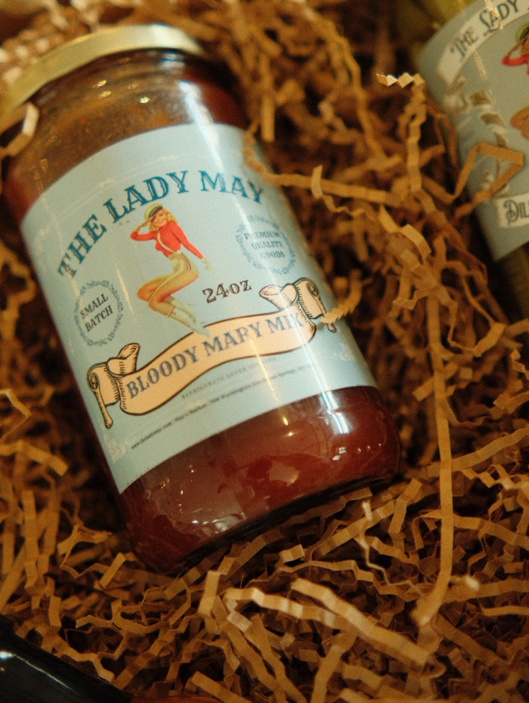 Deluxe Bloody Mary Gift Box - Complete Bar Set with Mix, Hot Sauce & Pickled Veggies | Lady May