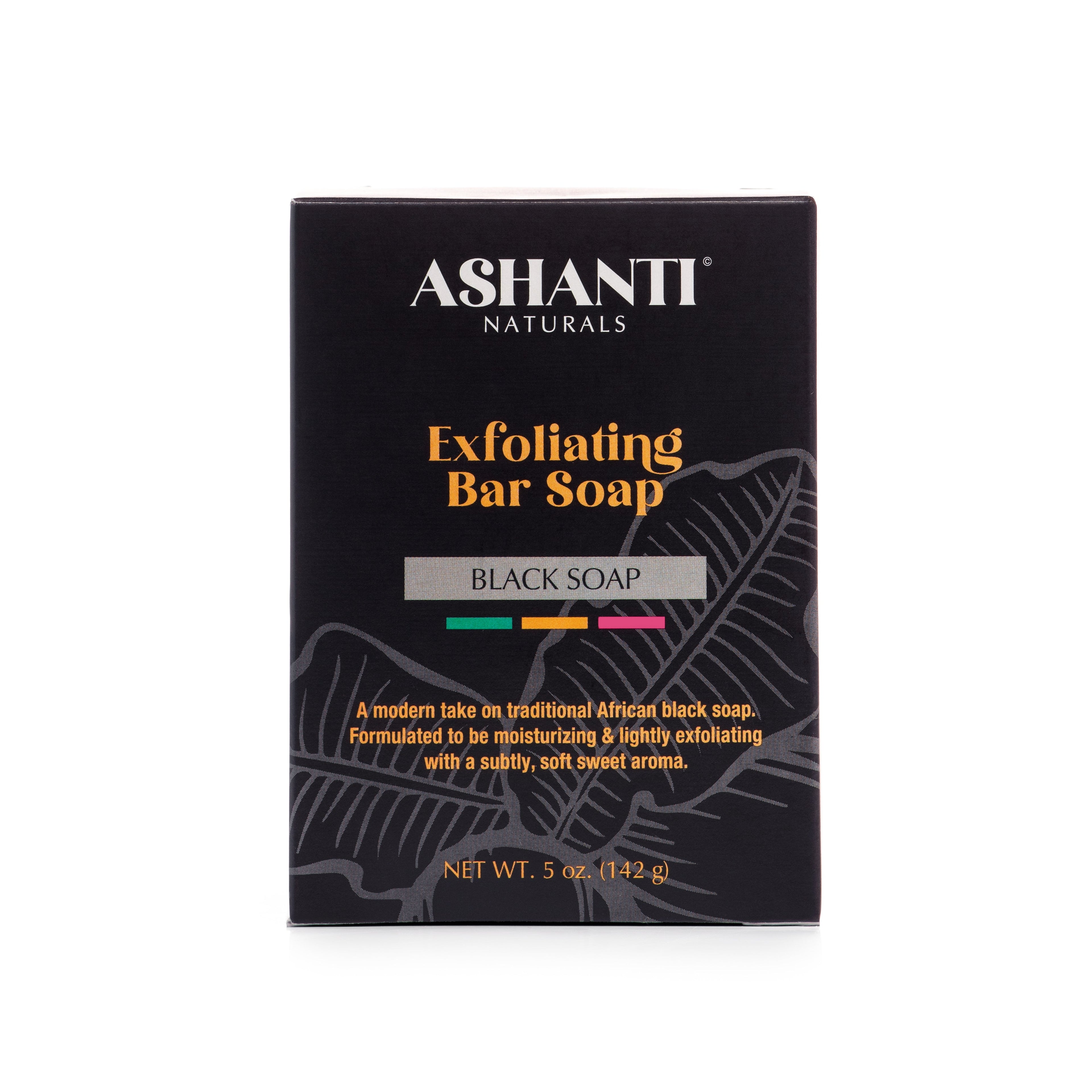 ASHANTI NATURALS Exfoliating Black Soap Bar