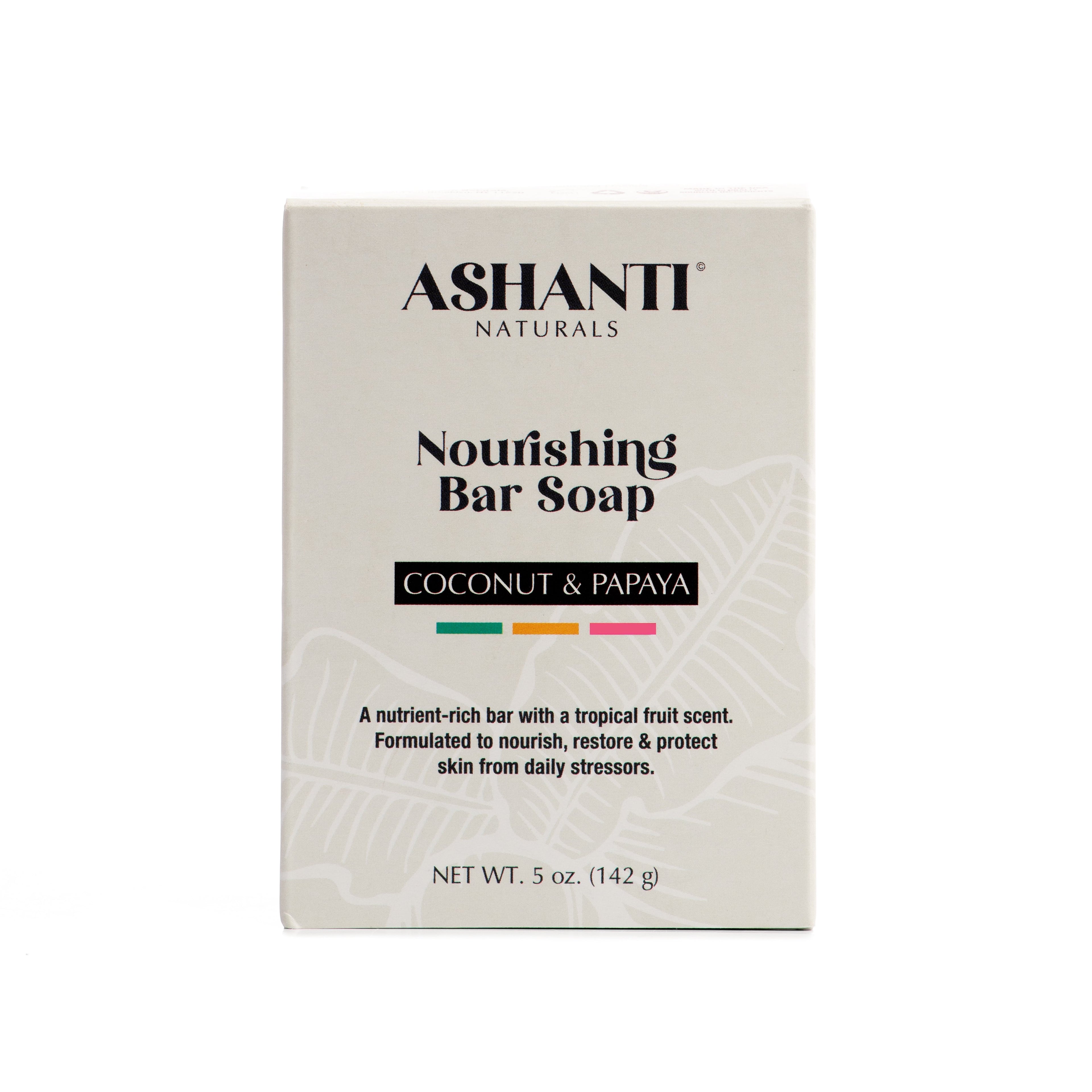ASHANTI NATURALS Nourishing Coconut & Papaya Soap Bar
