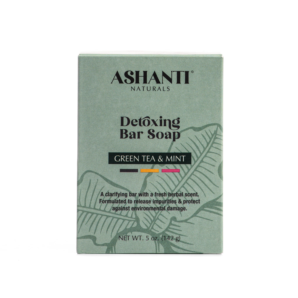 ASHANTI NATURALS Detoxing Green Tea & Mint Soap Bar