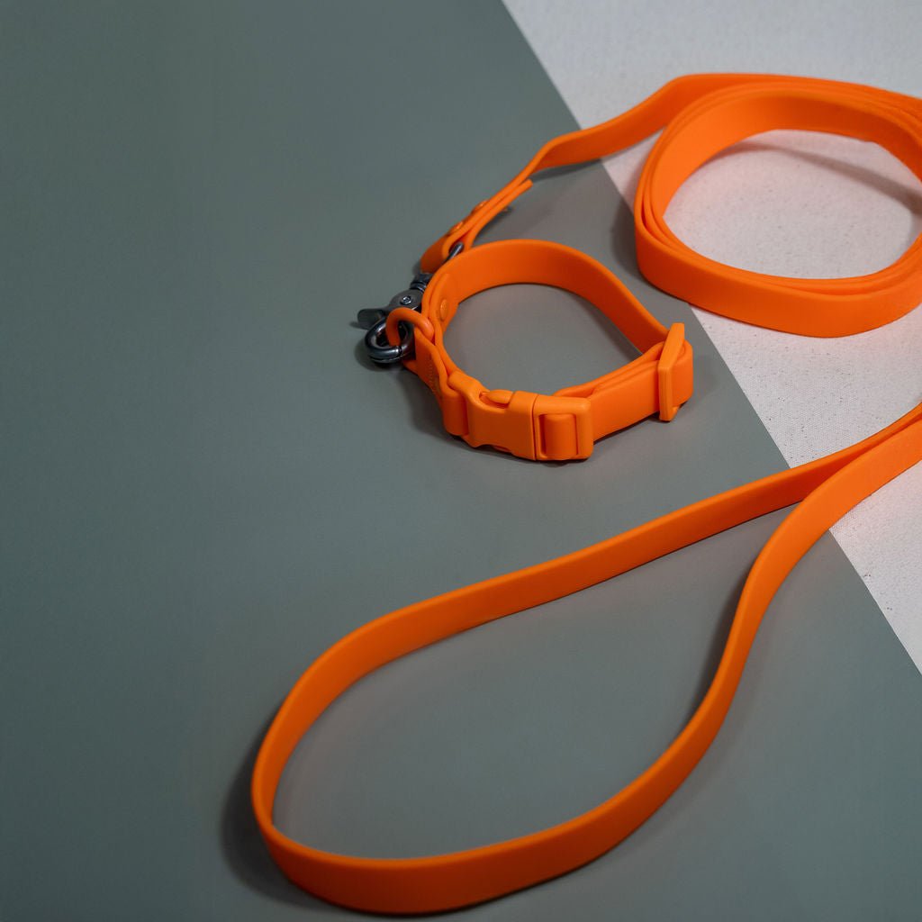 PVC Handsfree Dog Leash - All Weather Waterproof Durable & Odor-Resistant