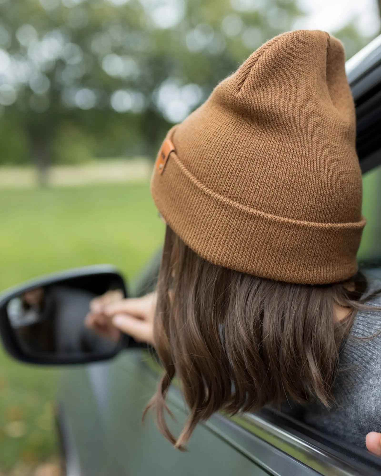 HAAKWEAR Camel Brown Beanie - Classic Knit Cuffed Hat Made in USA
