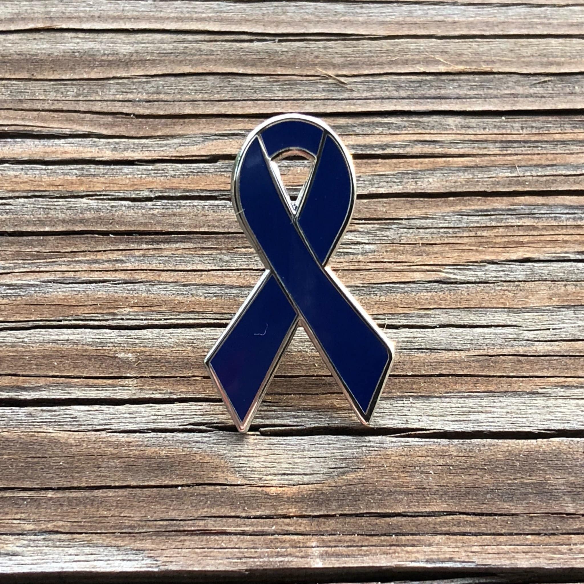 Navy Awareness Ribbon Enamel Pin
