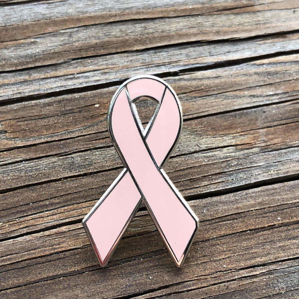 Peach Awareness Ribbon Enamel Pin