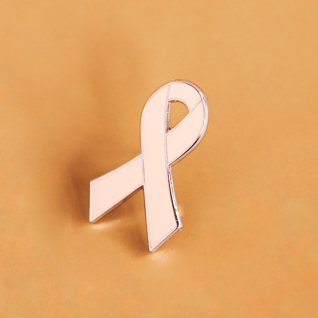 Peach Awareness Ribbon Enamel Pin