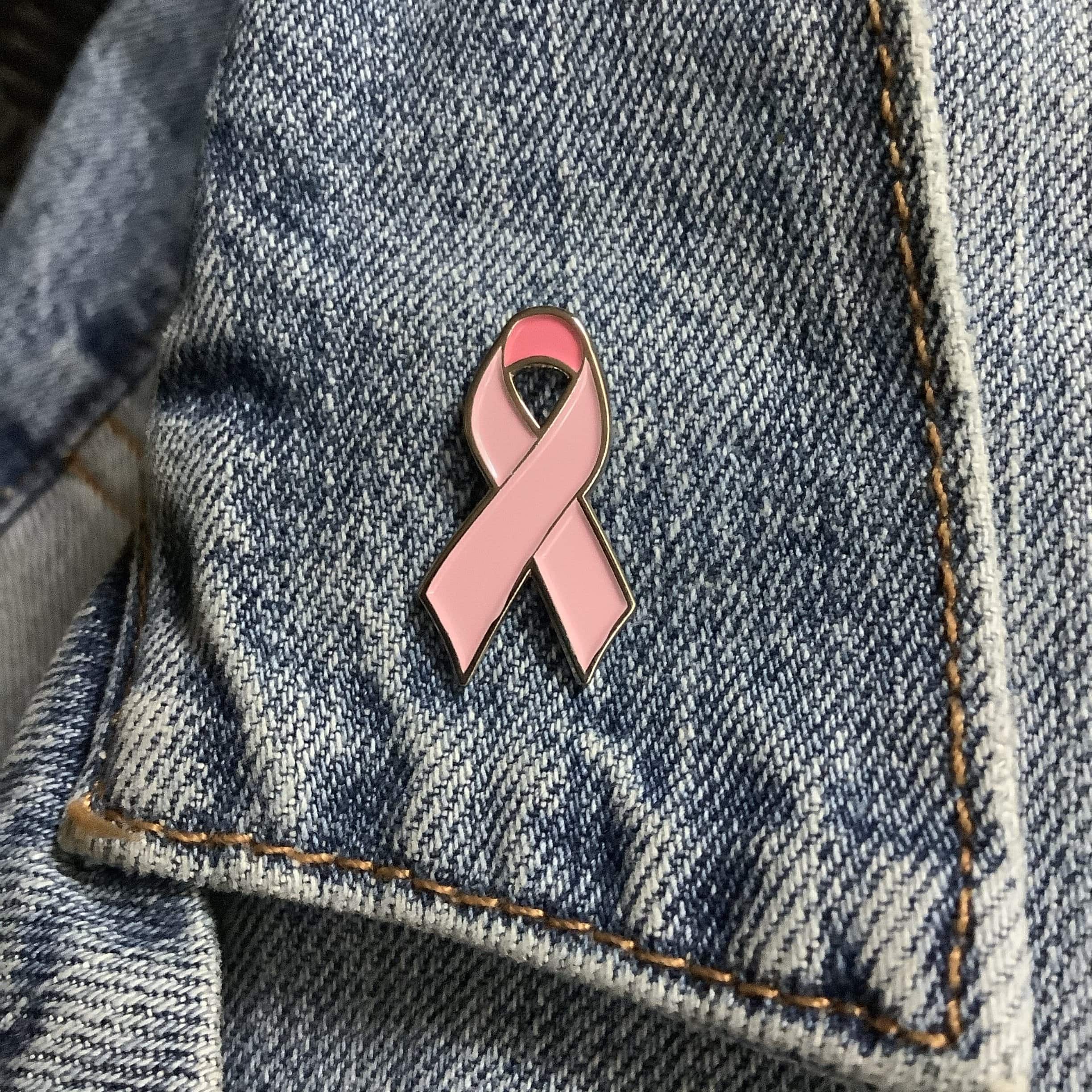 Soft Enamel Pink Awareness Ribbon Enamel Pin