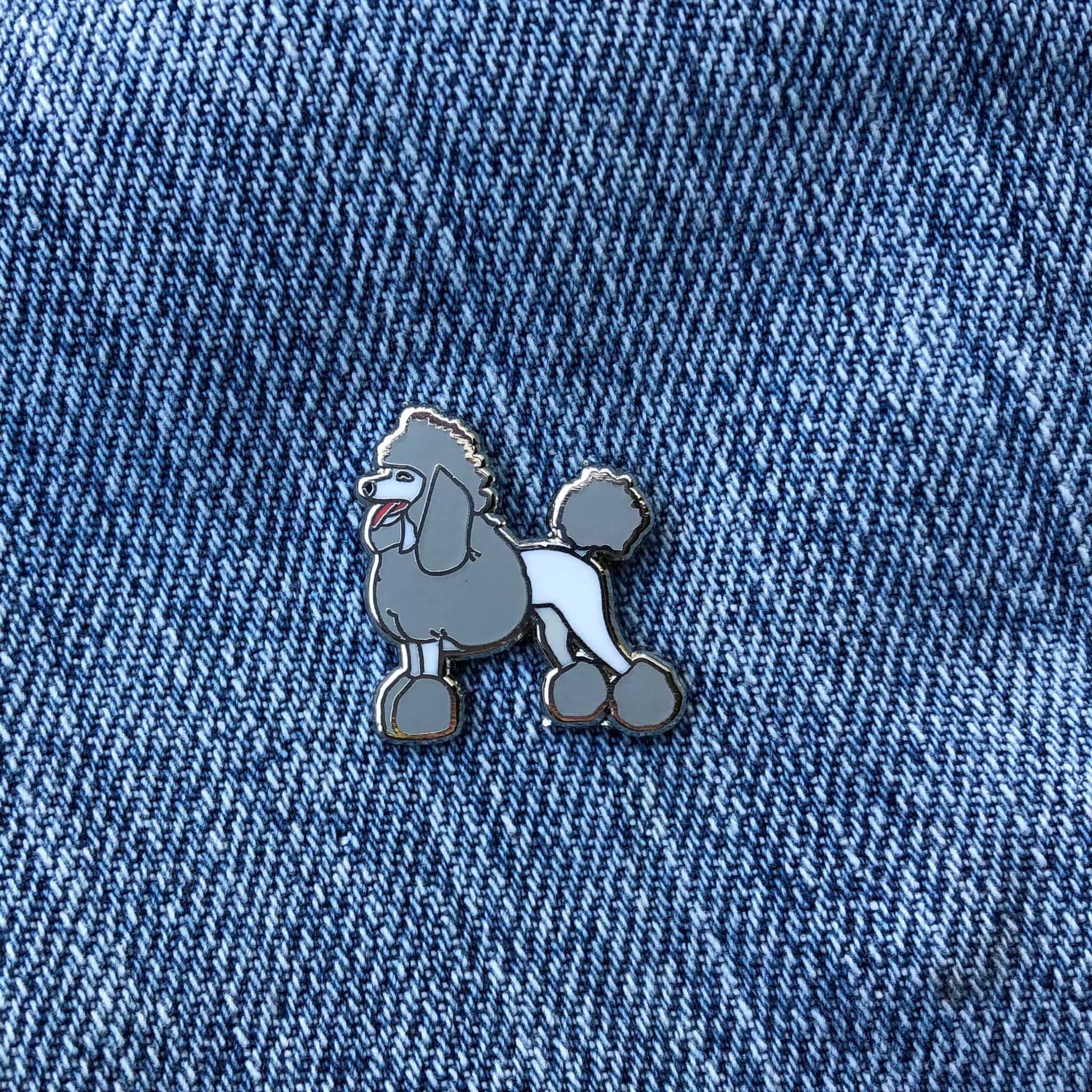 Poodle Enamel Pin