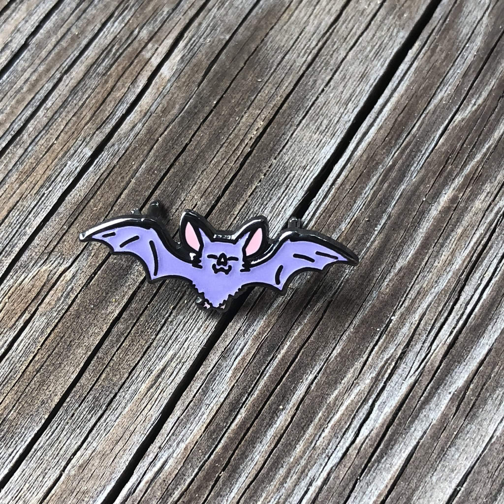 Purple Bat Enamel Pin