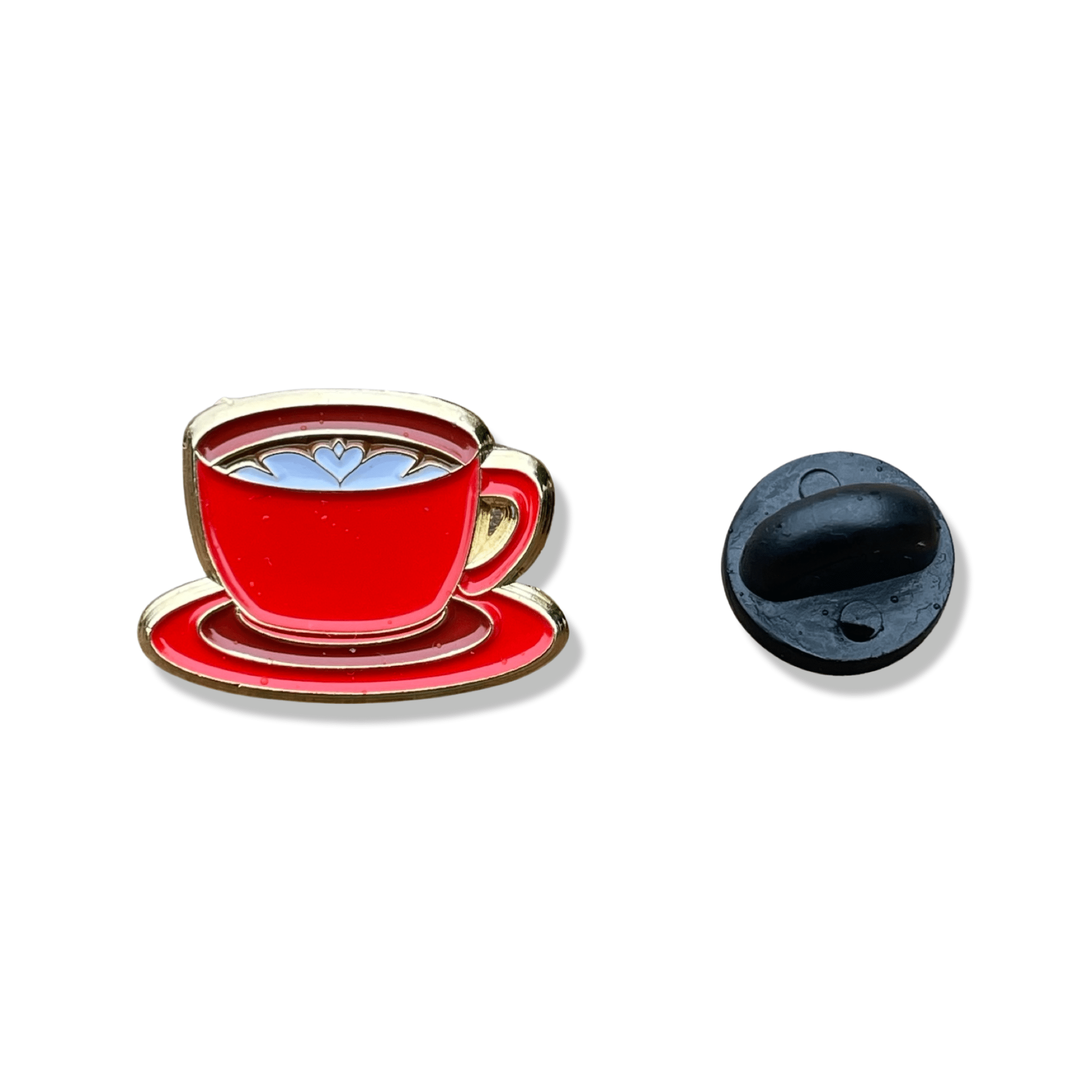Red Coffee Cup Enamel Pin