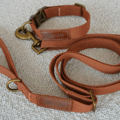 Hemp Cotton Dog Collar - Durable, Sustainable, Adjustable, Lightweight & Soft