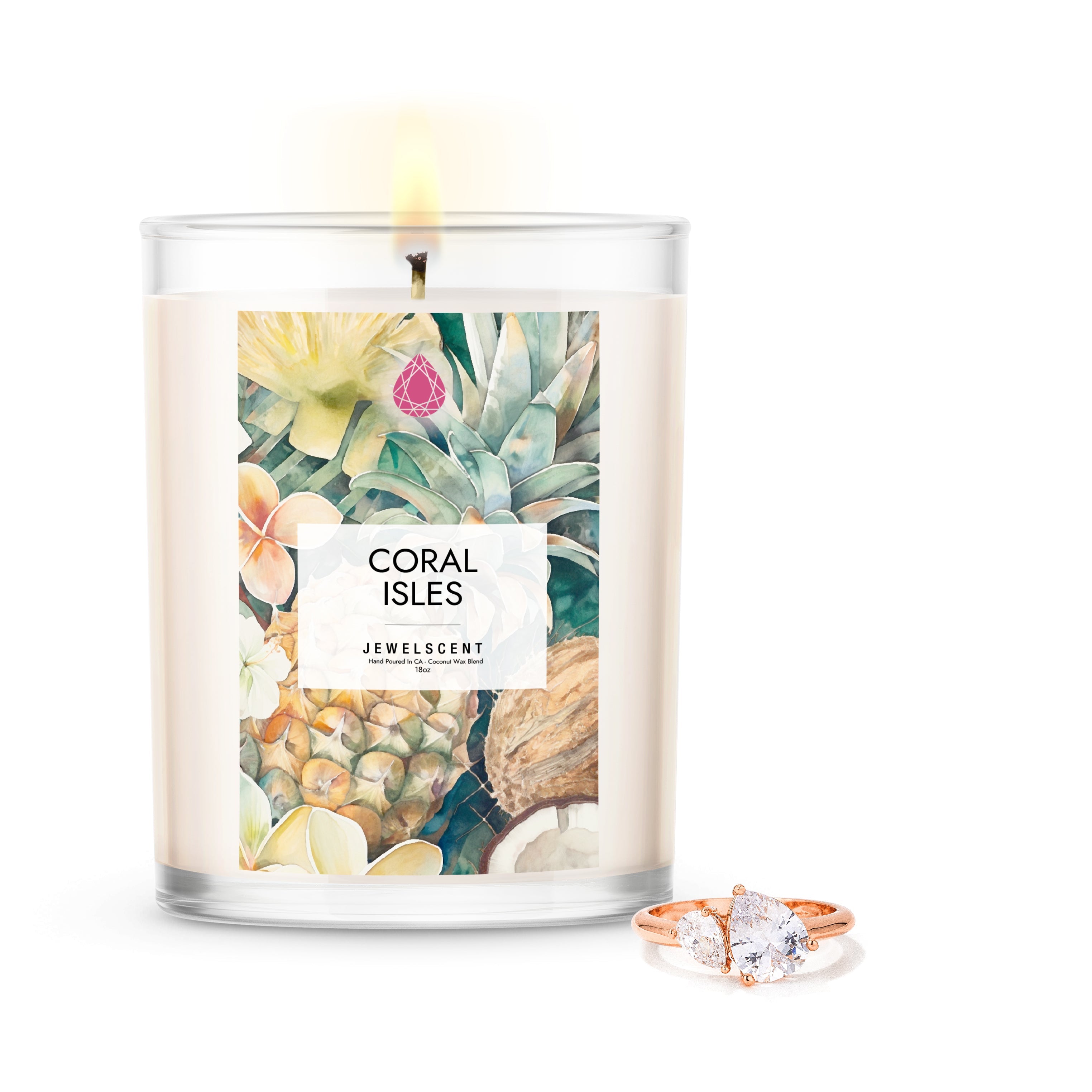 Coral Isles 18oz Home Jewelry Candle