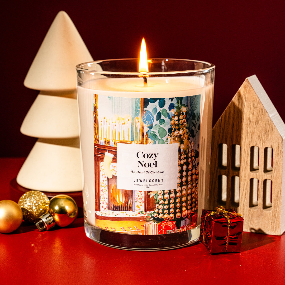 Cozy Noel 18oz Home Jewelry Candle