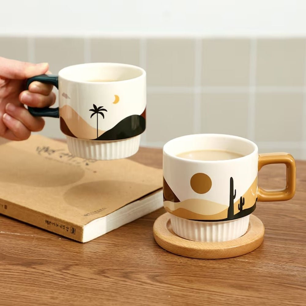 Desert Vibe Artisanal Mug | Handcrafted Ceramic