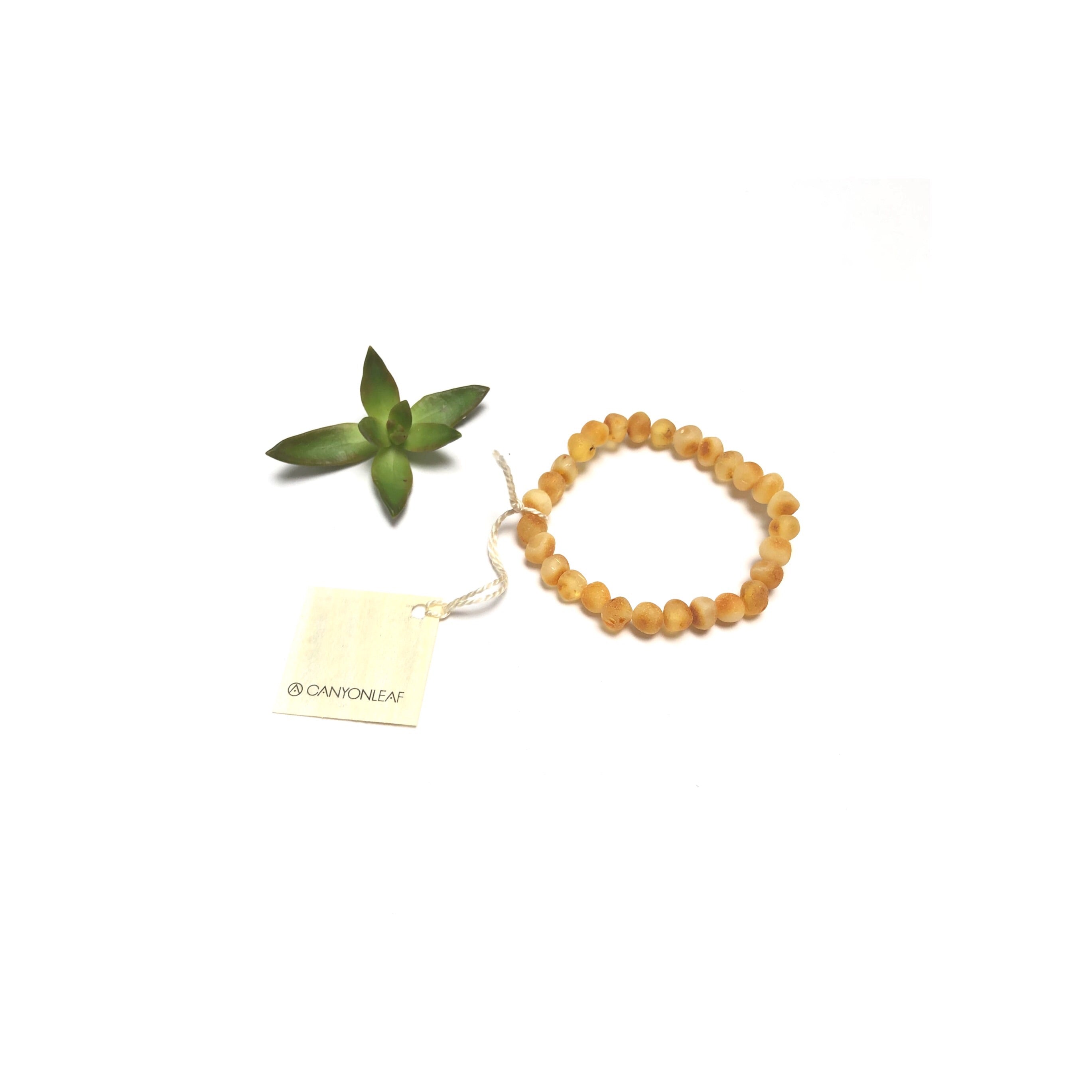 Raw Honey Baltic Amber || Adult Bracelet