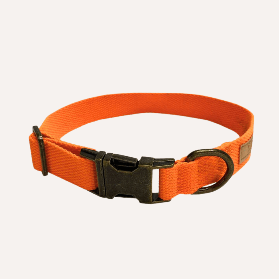 Hemp Cotton Dog Collar - Durable, Sustainable, Adjustable, Lightweight & Soft