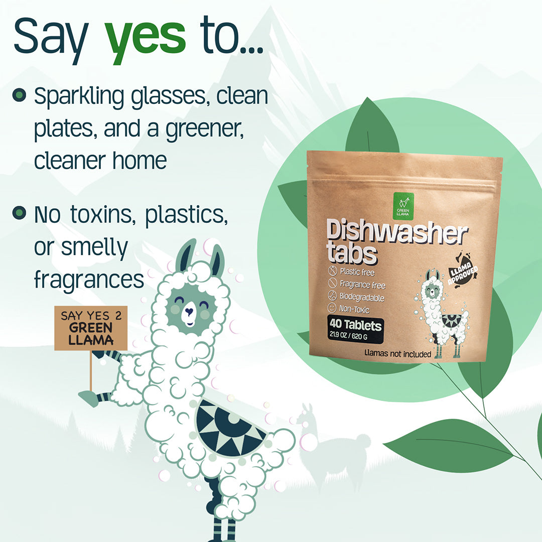 Plastic-Free Dishwasher Tabs - Fragrance & PVA Free